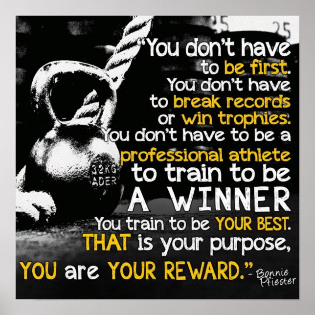 Poster Motivation de l'entraînement (Devant)