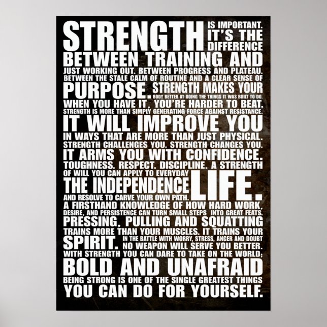 Poster Motivation de l'entraînement (Devant)