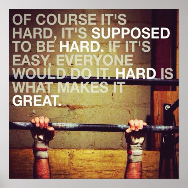 Poster Motivation de l'entraînement (Devant)