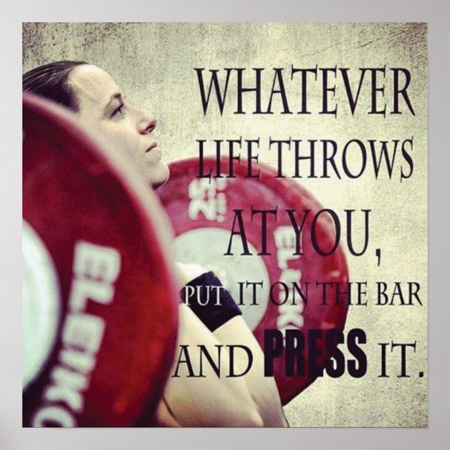 Poster Motivation de l'entraînement (Devant)