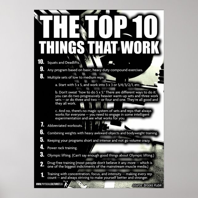 Poster Motivation de l'entraînement (Devant)