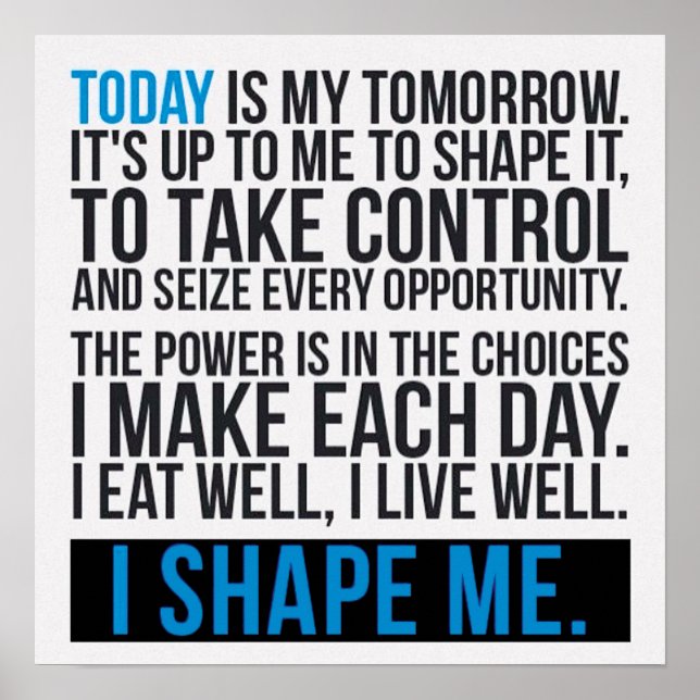 Poster Motivation de l'entraînement (Devant)