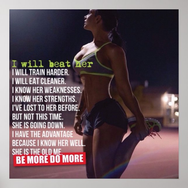 Poster Motivation de l'entraînement (Devant)