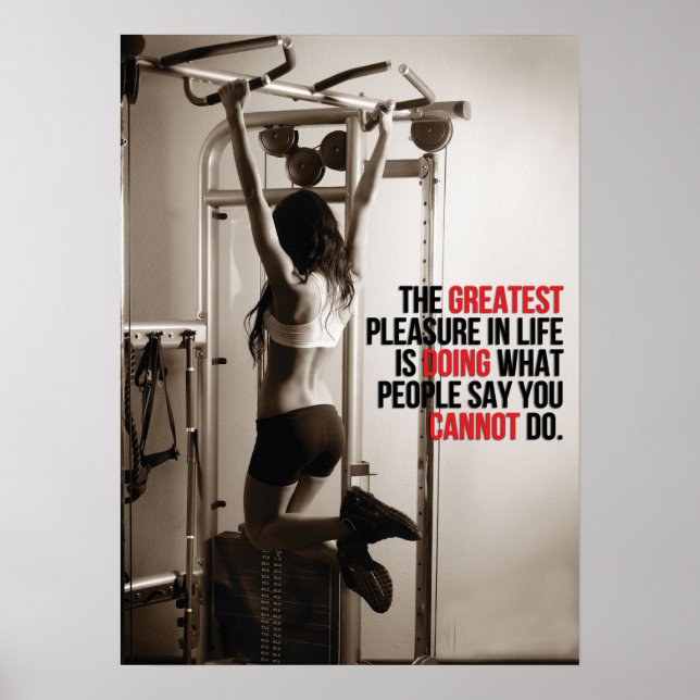 Poster Motivation de l'entraînement (Devant)