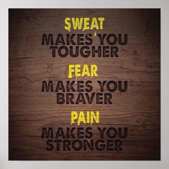 Poster Motivation de l'entraînement (Devant)