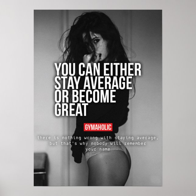 Poster Motivation de l'entraînement (Devant)