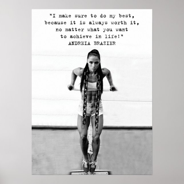 Poster Motivation de l'entraînement (Devant)