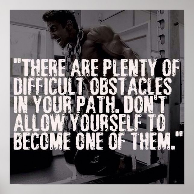 Poster Motivation de l'entraînement (Devant)