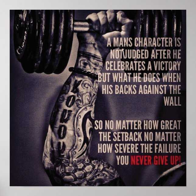 Poster Motivation de l'entraînement (Devant)