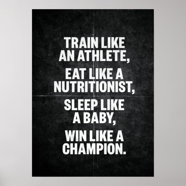 Poster Motivation de l'entraînement (Devant)