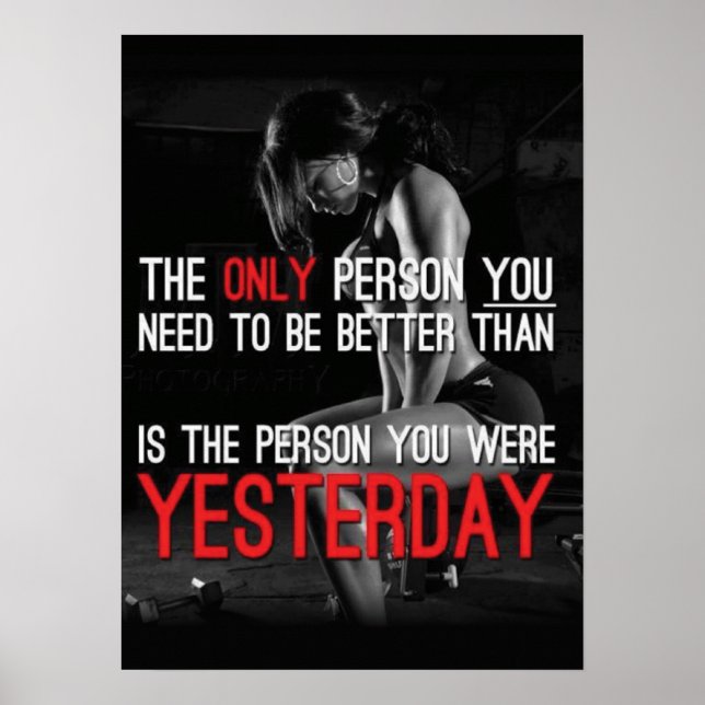 Poster Motivation de l'entraînement (Devant)