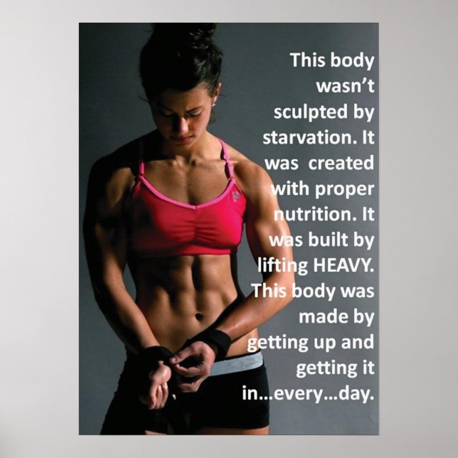 Poster Motivation de l'entraînement (Devant)