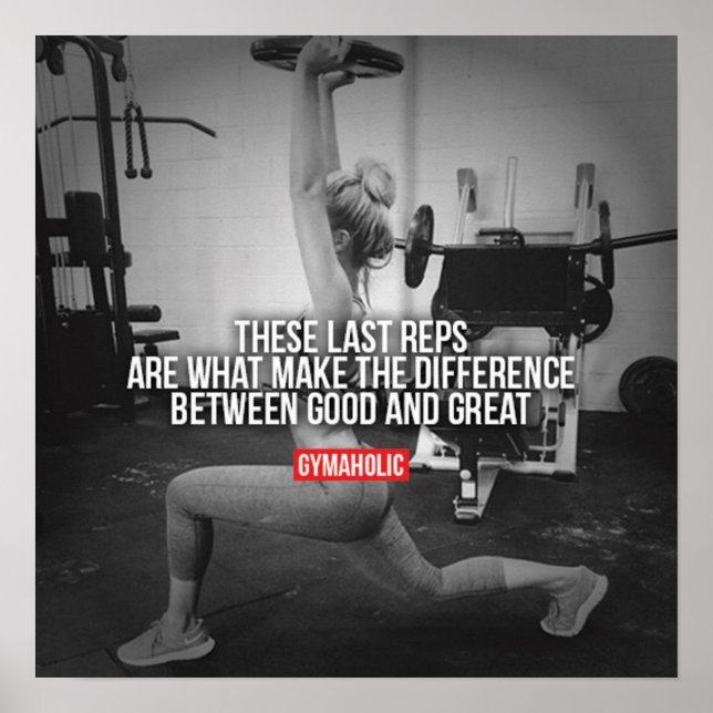 Poster Motivation de l'entraînement (Devant)