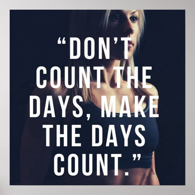 Poster Motivation de l'entraînement de gym (Devant)