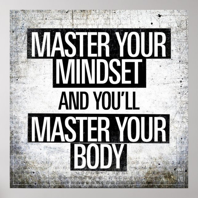 Poster Motivation de l'entraînement de gym (Devant)