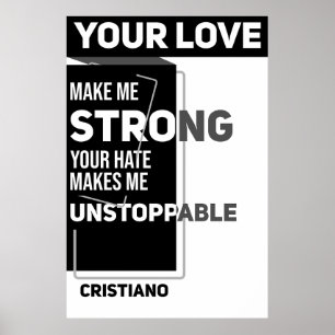 Poster motivation du joueur de citation