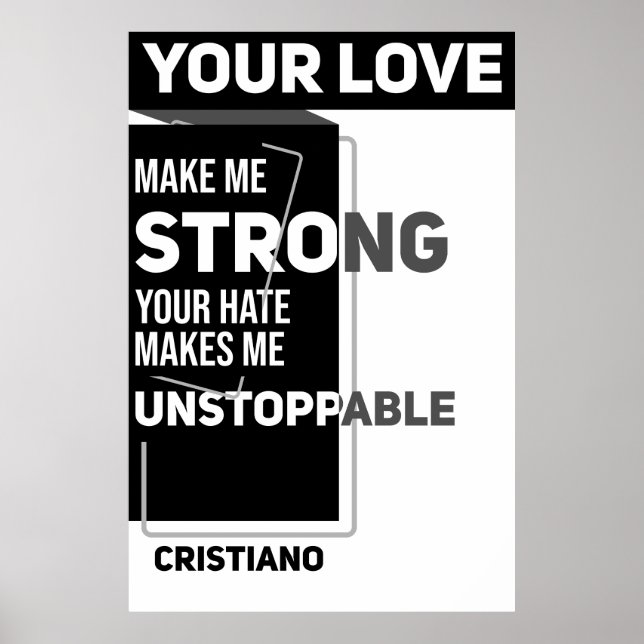 Poster motivation du joueur de citation (Devant)