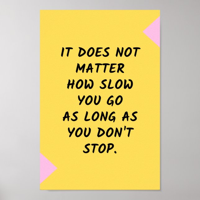 Poster Motivation du succès / Citation inspirante (Devant)