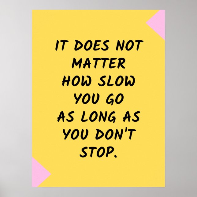 Poster Motivation du succès / Citation inspirante (Devant)