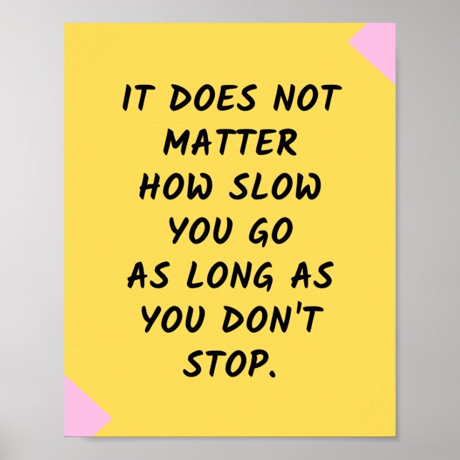 Poster Motivation du succès / Citation inspirante (Devant)