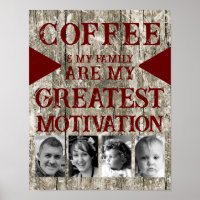 Motivation famille de café 4 photo gris bordeaux