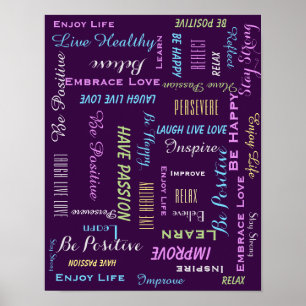 Poster MOTIVATION Inspirationnelle CHOISISSEZ VOTRE COULE