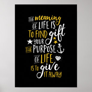 Poster Motivation Inspirationnelle Citation Le Sens De La