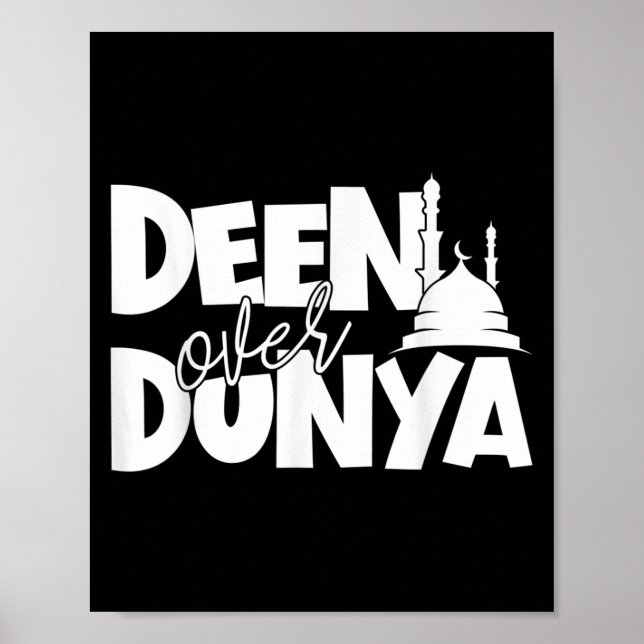 Poster Motivation Musulmane Dire Citation Islamique Dépas (Devant)