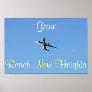 Poster Motivation photo avion