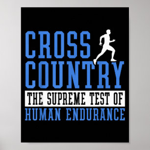 Poster Motivation pour la course cross-country