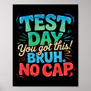 Poster Motivation pour le jour de test de l'État Staar Vo