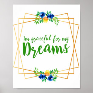 Poster motivational affirmations for life and self love