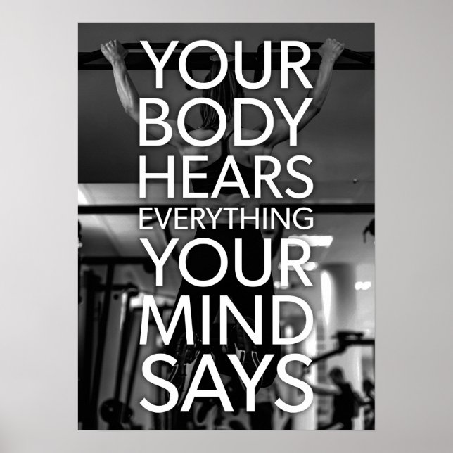 Poster Motivational Fitness (Devant)