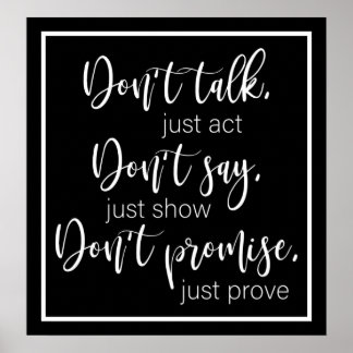 Poster Motivational Print Value (Matte)