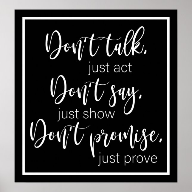 Poster Motivational Print Value (Matte) (Devant)