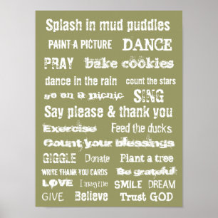 Poster MOTIVATIONAL TRUST GOD MURAL wall hanging