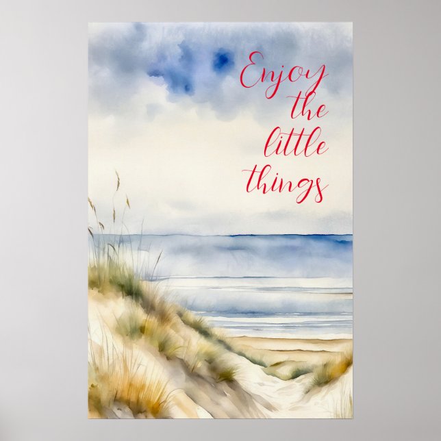 Poster Motivational Watercolor Wall Art 6 (Devant)
