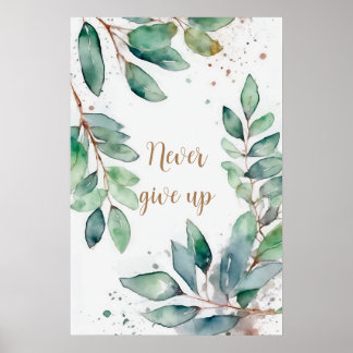 Poster Motivationnel Aquarelle murale Art 33