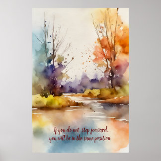 Poster Motivationnel Aquarelle murale Art 37