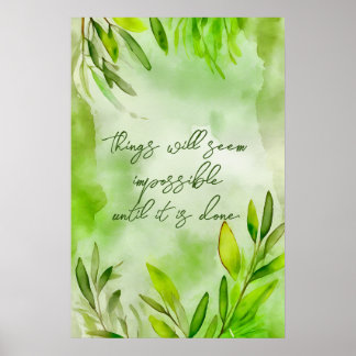 Poster Motivationnel Aquarelle murale Art 54