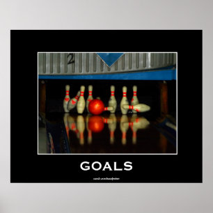 Poster motivationnel de Bowling Pins