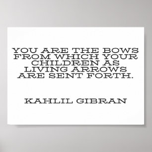 Poster motivationnel de Kahlil Gibran