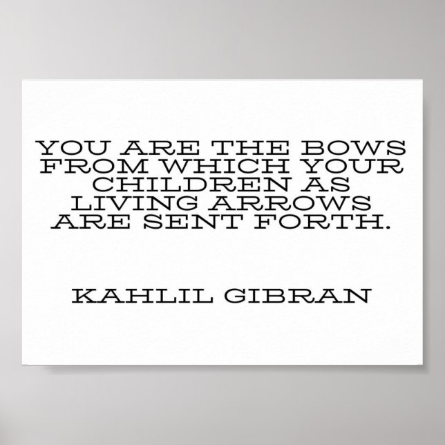 Poster motivationnel de Kahlil Gibran (Devant)