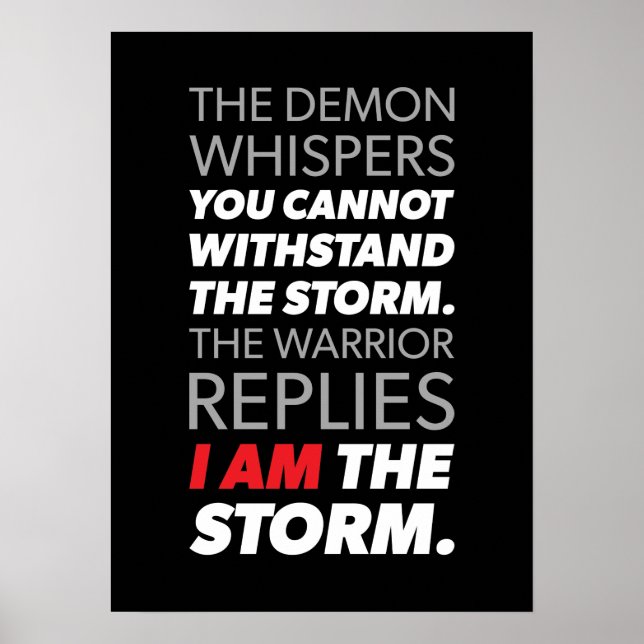 Poster motivationnel de réussite et de gymnase (Devant)