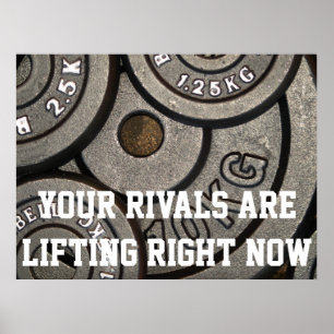 Poster Motivationnel Poids Lifting