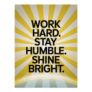 Poster Motivationnel pour rester dur