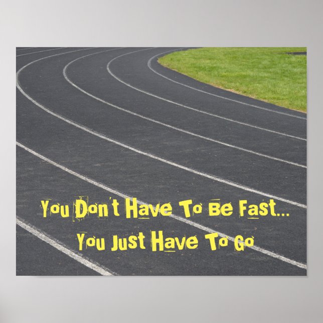 Poster Motivationnel Sport- Piste & Champ! (Devant)
