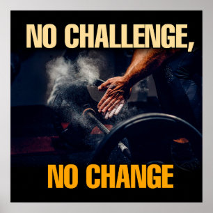 Poster motivationnel sur la réussite et la gym