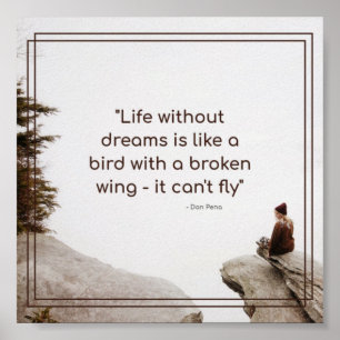 Poster Motivationnelle - Citation de vie inspirante