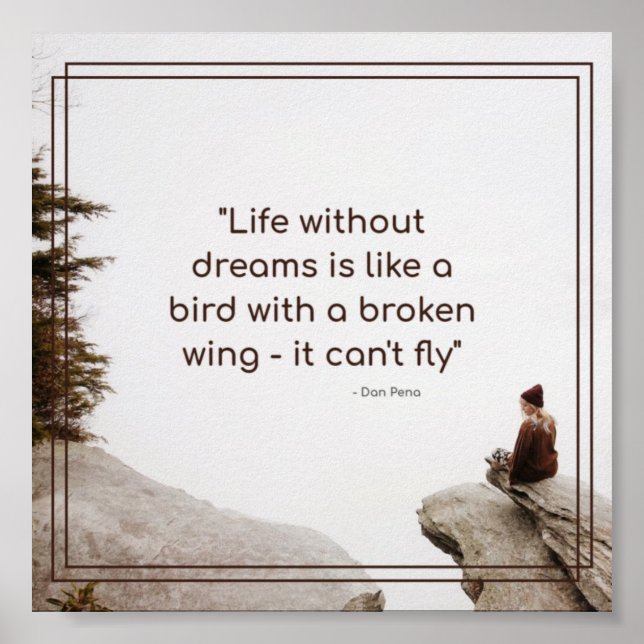 Poster Motivationnelle - Citation de vie inspirante (Devant)